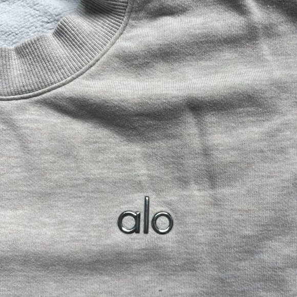 Alo - Accolade Crew Neck Pullover - Oatmeal - Picture 2 of 3